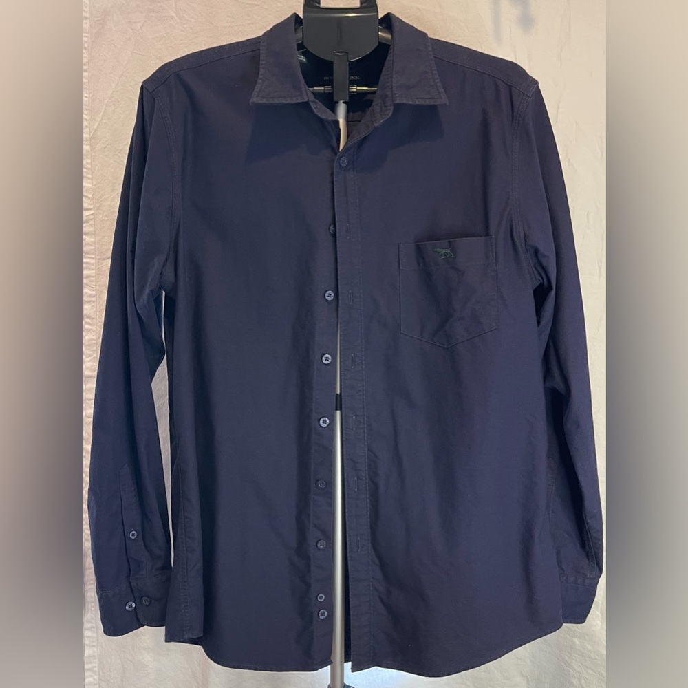 Rodd & Gunn Men’s Long Sleeve Button Down Navy Shirt Large